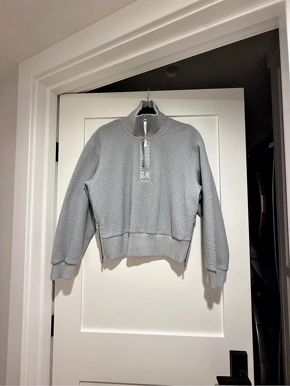 Varley Roselle Half Zip Fleece Half-Zip Fleece in light blue Small